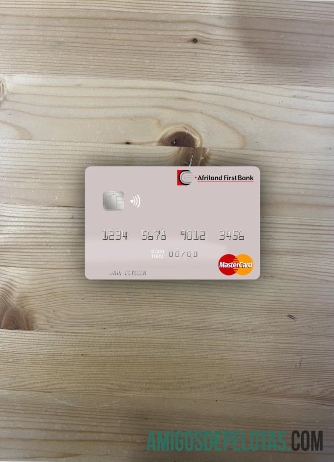 São Tomé e Príncipe Afriland First Bank Mastercard Photolook Front exemplo